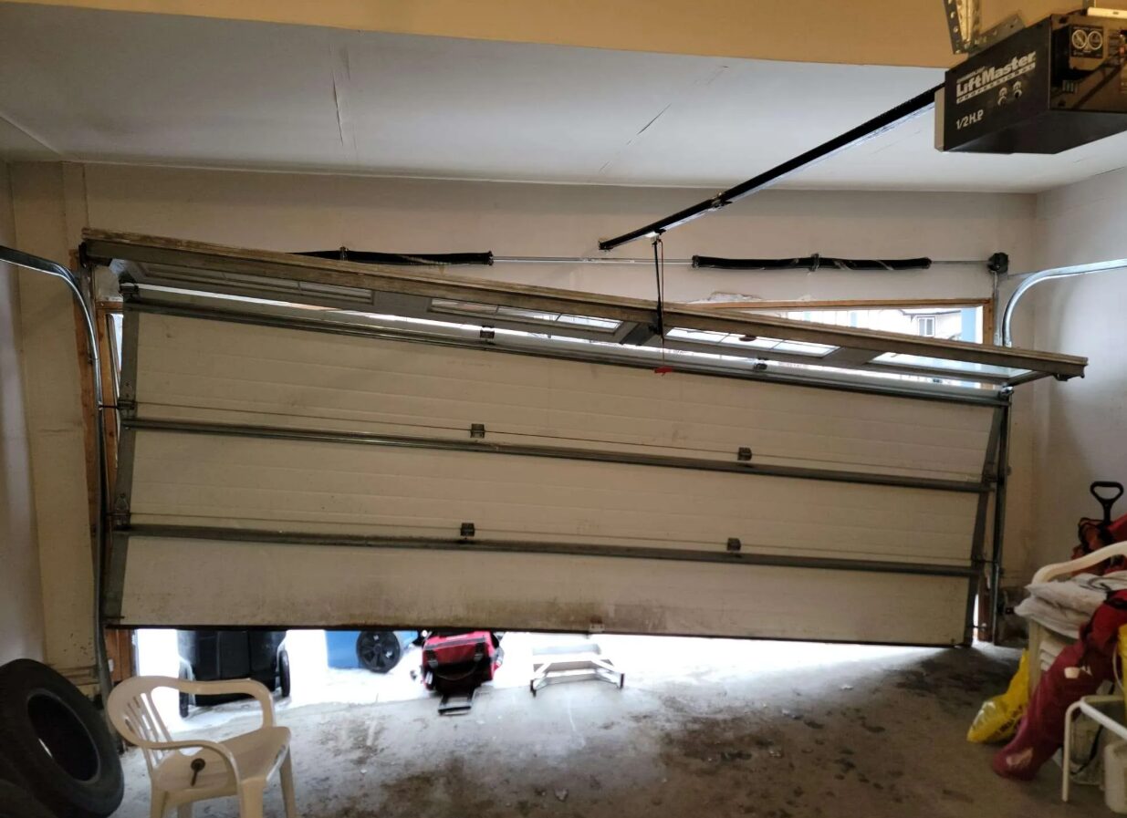 Garage door repair in Columbus, Ohio.