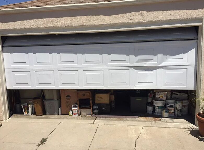 Garage door repair service.